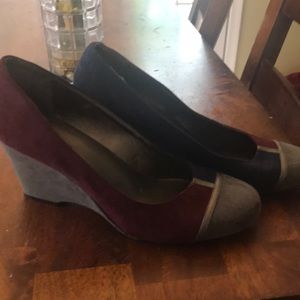 Mult Coleen suede wedge